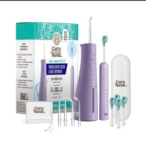GuruNanda Lion & Lamb Kit 2.0, Electric Toothbrush with Water Flosser Combo. NEW